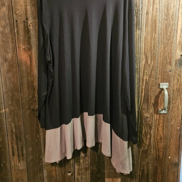 Lori Goldstein LOGO Black & Gray Ruffle Trim Cardigan – Women’s 3X - Picture 3 of 3